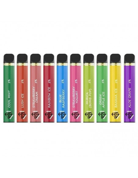 HERO Super Disposable Vape Pen 1600 Puffs Aloe Grape 1pcs:0 US